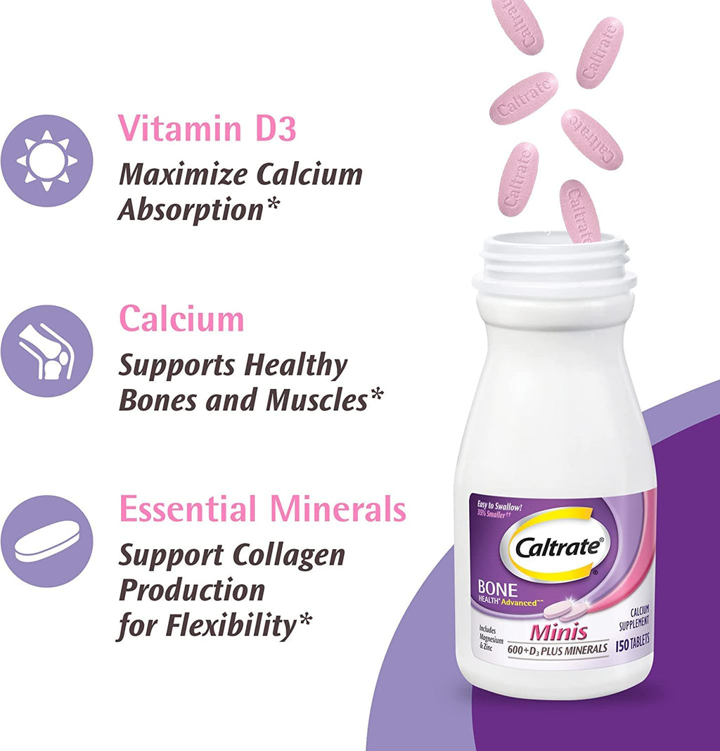 Caltrate Minis Calcium & Vitamin D3 Tablets - 300 Count - image 4