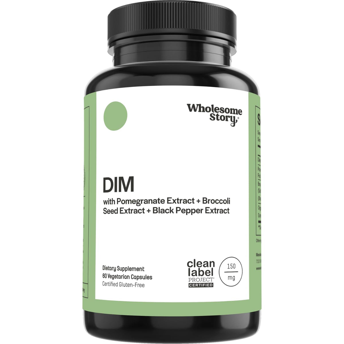 Wholesome Story DIM Supplement for Hormone Balance - 60 Capsules