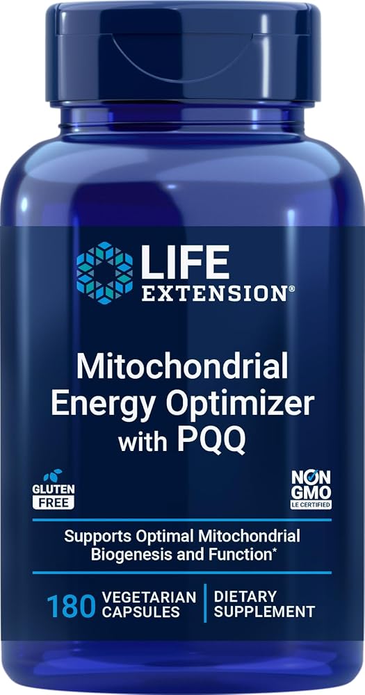 Life Extension Mitochondrial Energy Optimizer with PQQ - 180 Vegetarian Capsules
