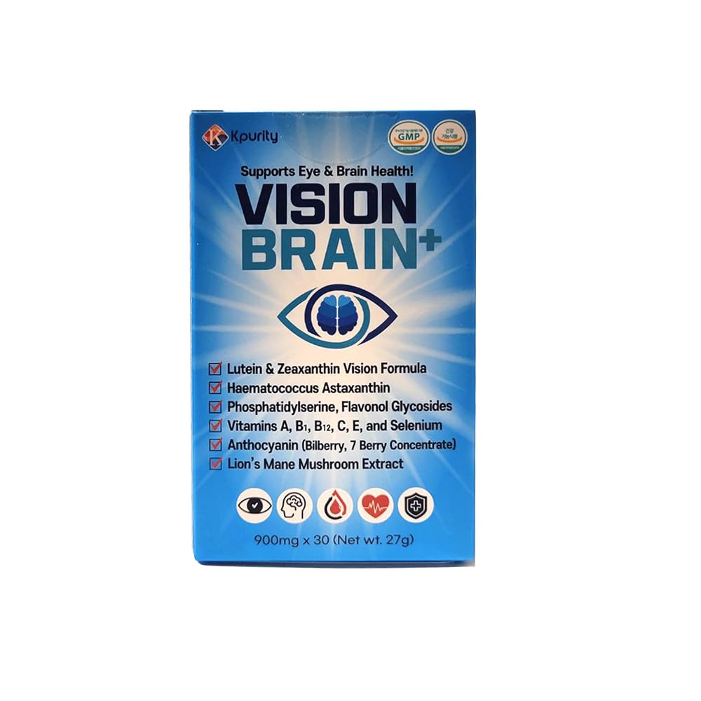 KPurity VisionBrain+ Eye & Brain Health Supplement - 30 Softgels - image 2