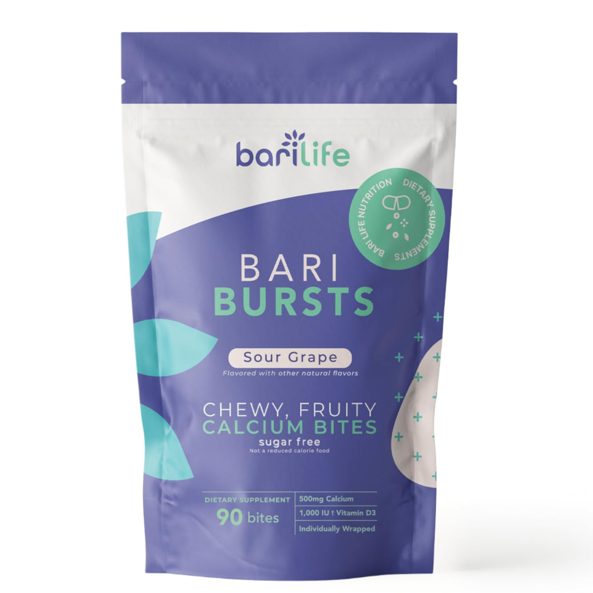 Bari Life Calcium Citrate Bariatric Calcium Chews with 1000 IU Vitamin D3