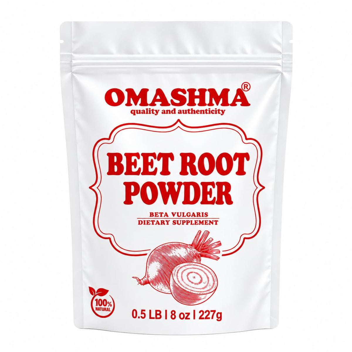 OMASHMA Beet Root Powder Nitric Oxide Support - 227g