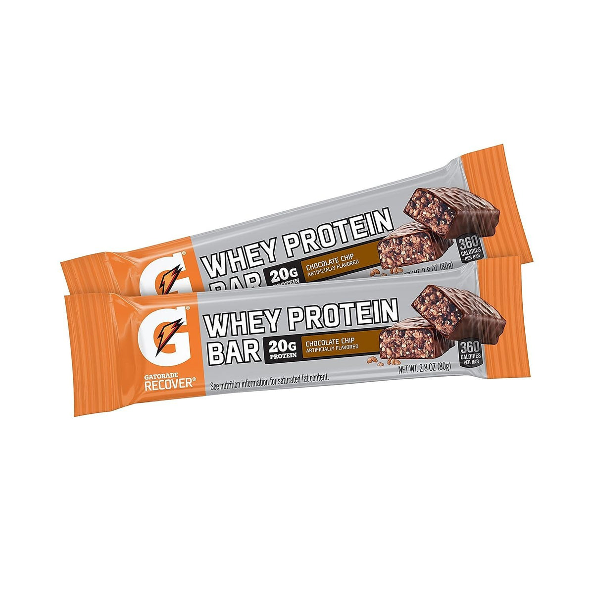 Gatorade Whey Protein Recover Bar Chocolate Chip - 12 Count - image 2