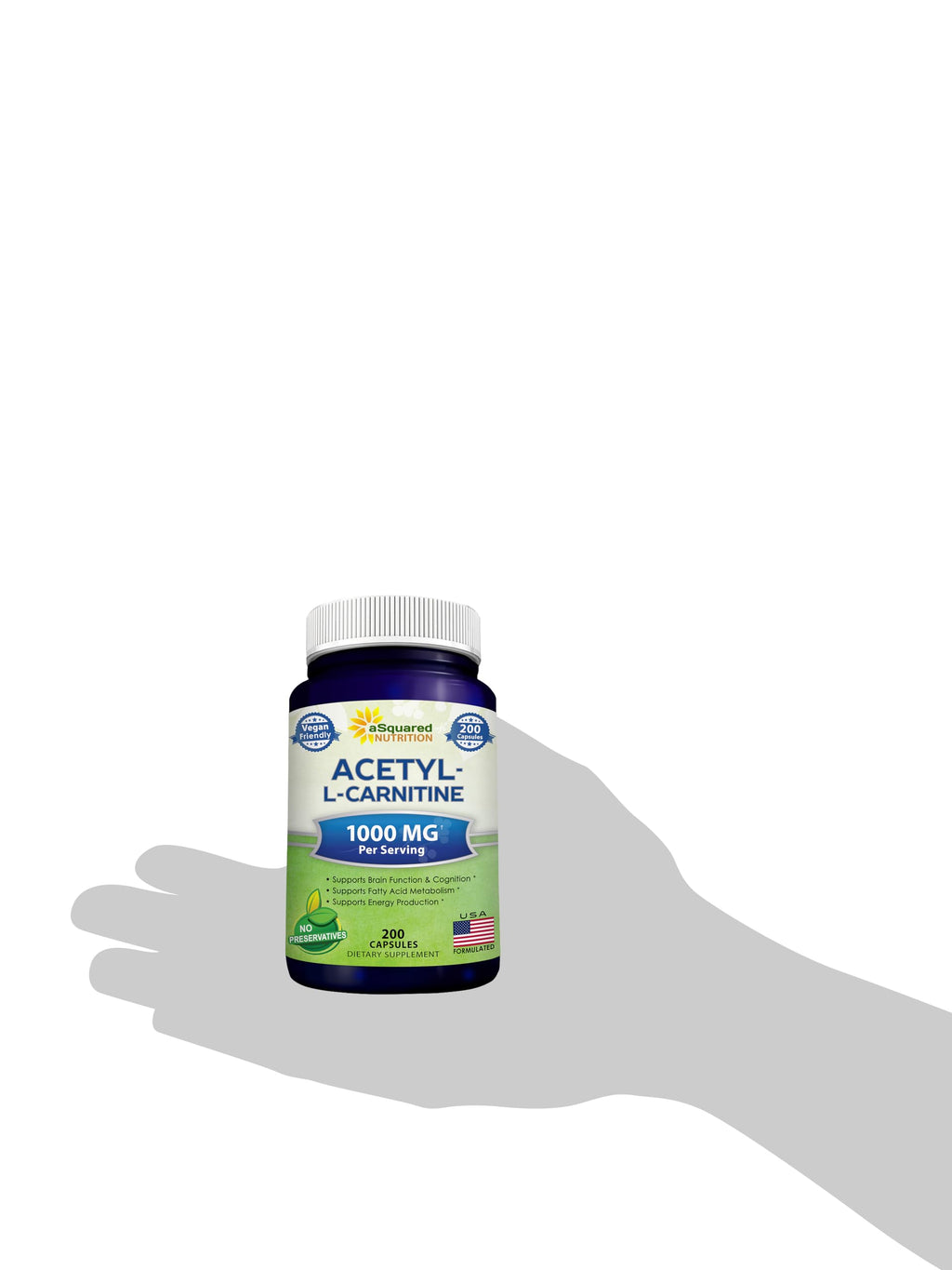 aSquared Nutrition Acetyl L-Carnitine 1000mg - 200 Capsules - image 9