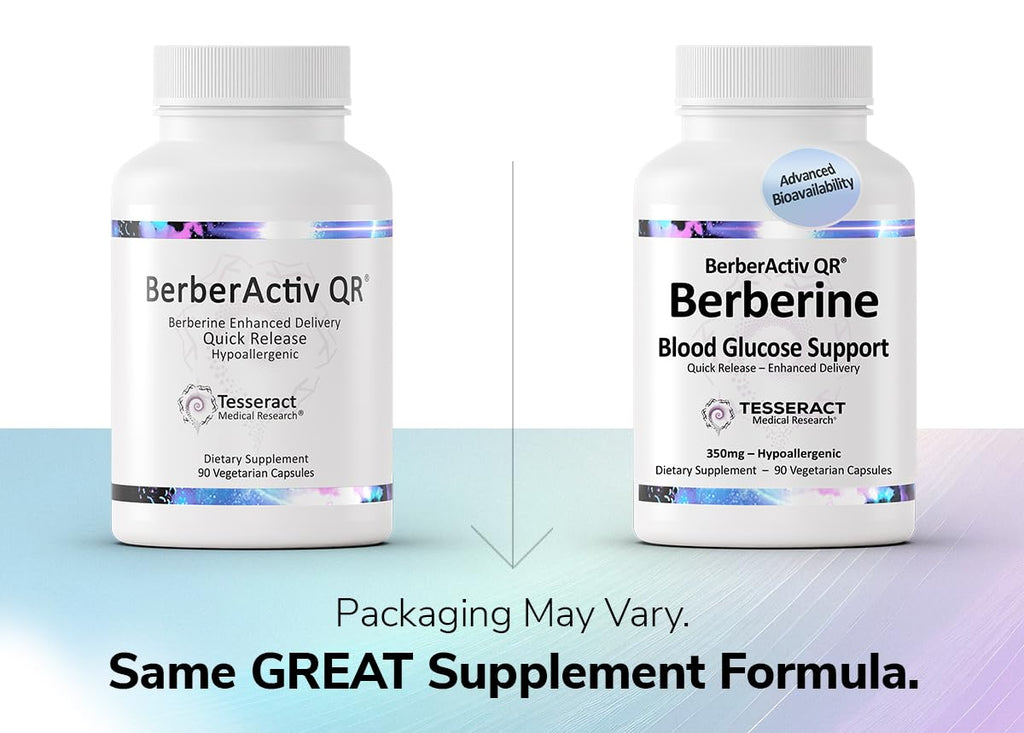Tesseract BerberActiv-QR Berberine 350mg - 90 Capsules - image 2