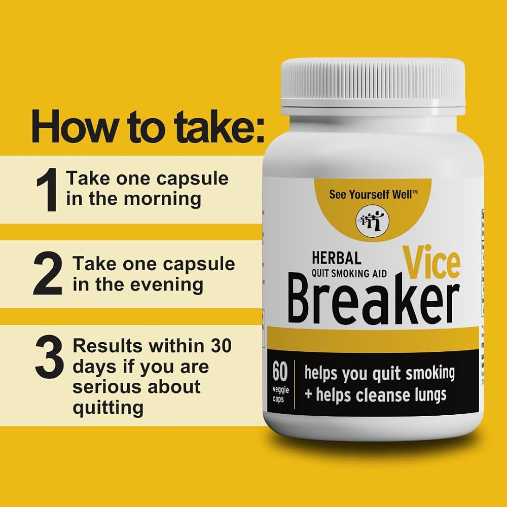 See Yourself Well Vice Breaker Herbal Supplement - 60 Capsules - image 4