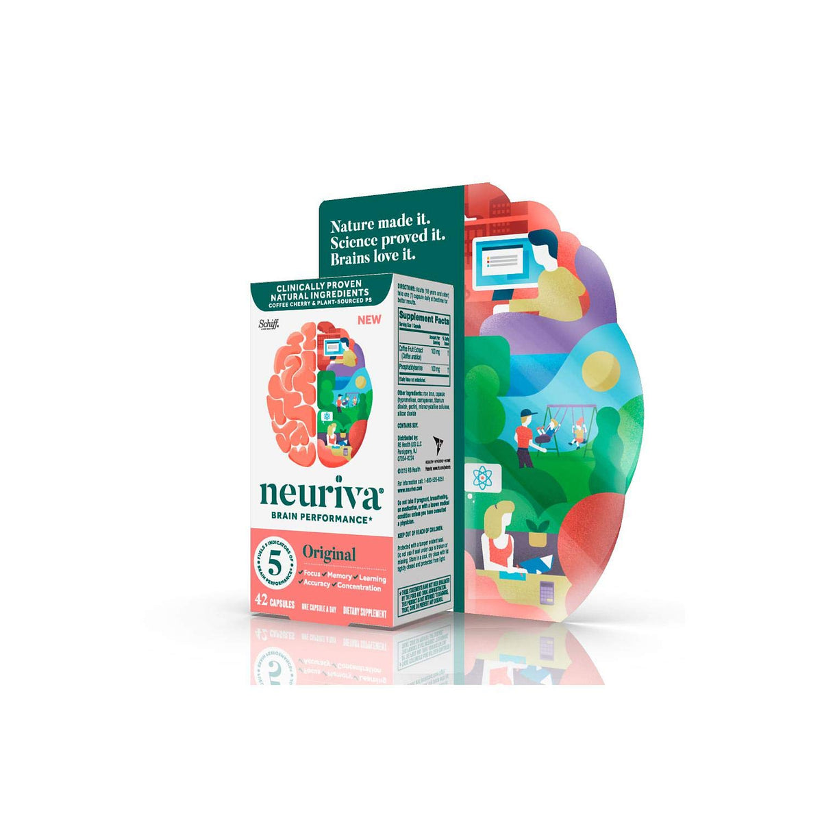 Schiff Neuriva Brain Supplement Original - 42 Capsules - image 2