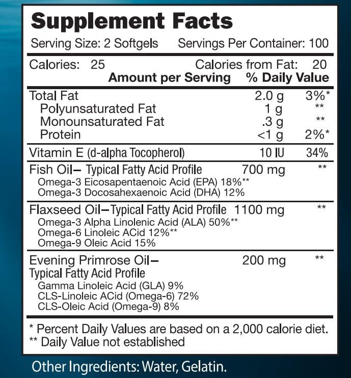 VitaVita Triple Strength Omega 3-6-9 Fish Oil - 200 Softgels - image 5