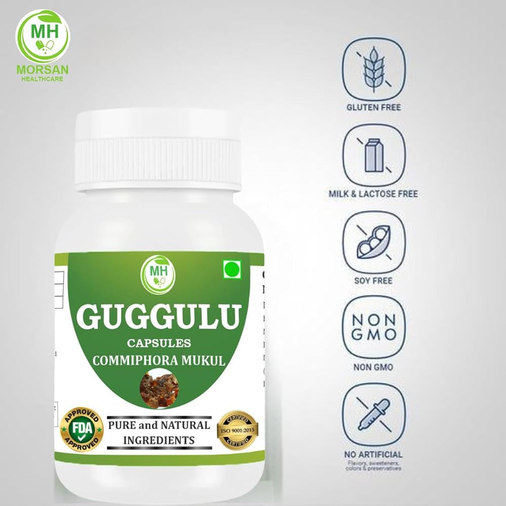 Morsan Healthcare Guggulu (Commiphora Mukul) 60 Capsules Pack