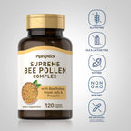 Piping Rock Bee Pollen with Royal Jelly and Propolis - 120 Caplets - image 3