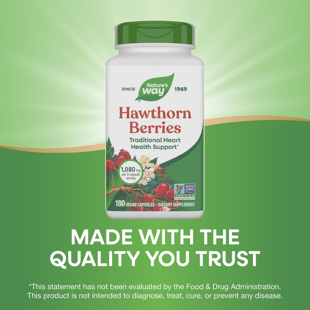 Nature's Way Hawthorn Berries, Traditional Heart Health Support