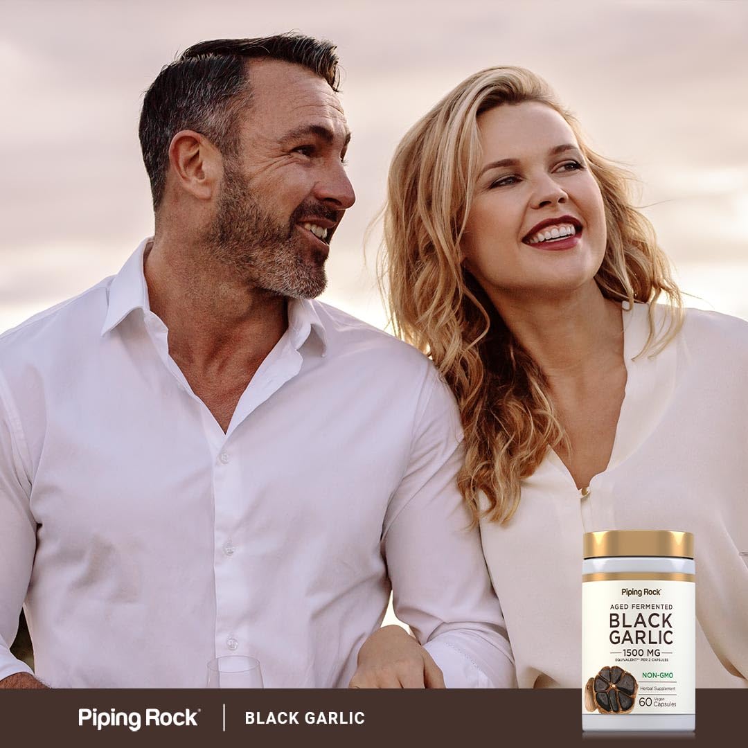 Piping Rock Black Garlic Supplement - 60 Capsules - image 6
