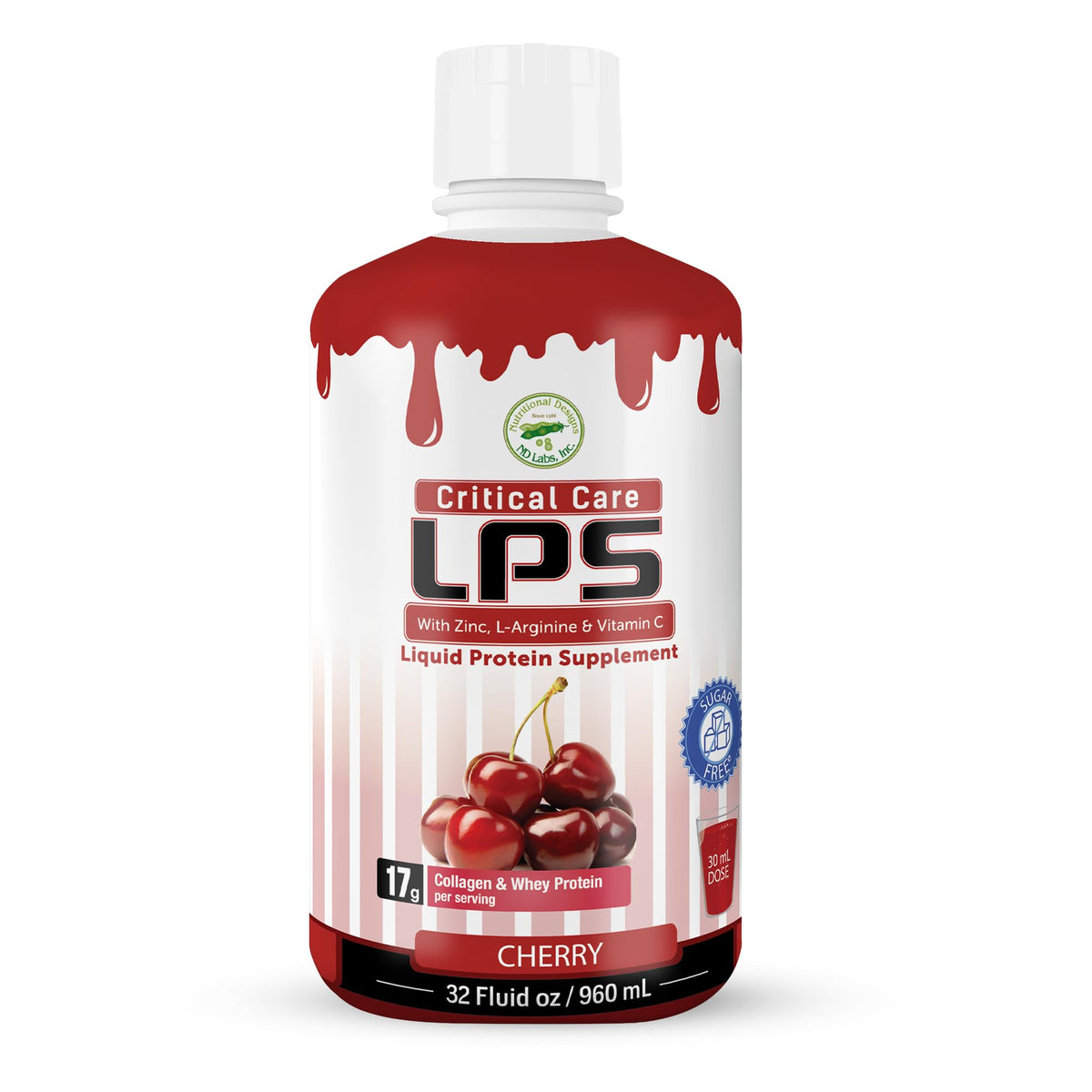 Nutritional Designs LPS Liquid Collagen & Whey Protein Supplement