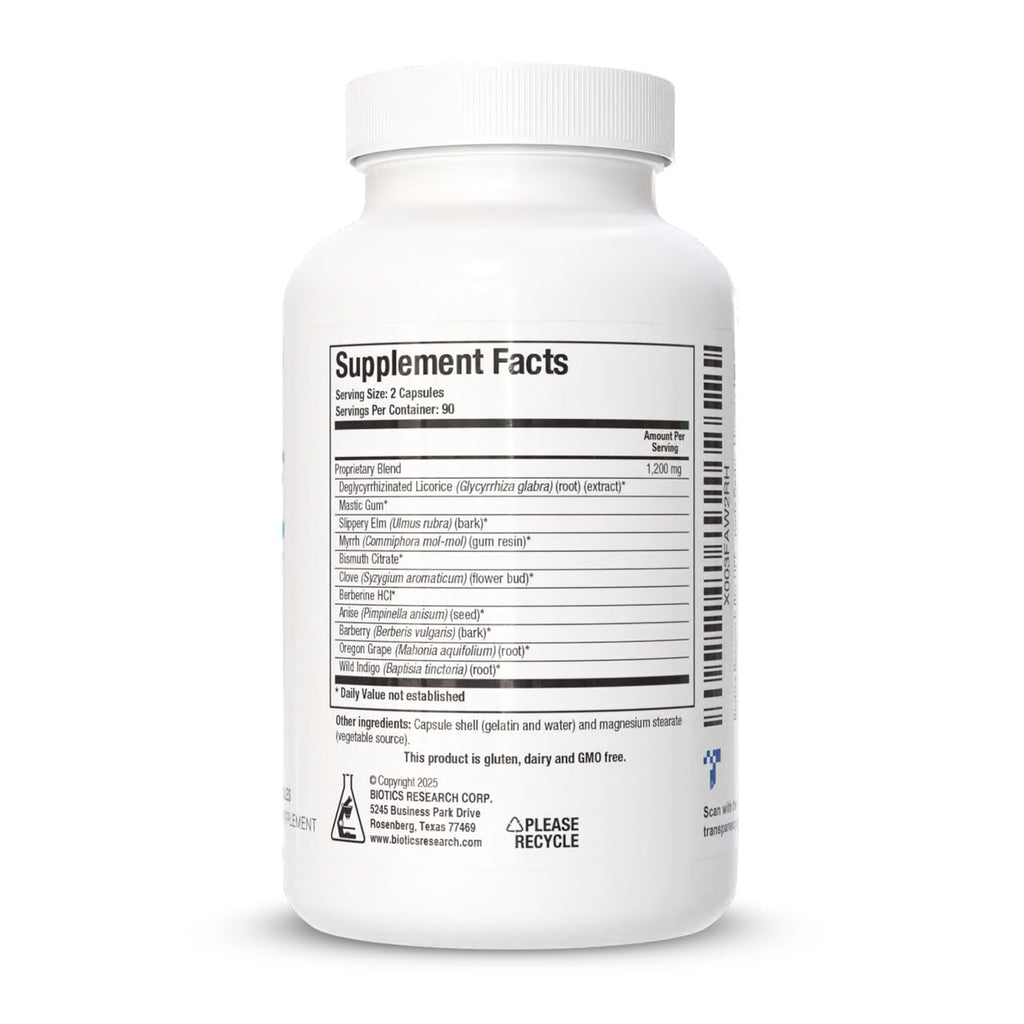 BIOTICS RESEARCH Bio-HPF Gastric Support - 180 Capsules - image 3