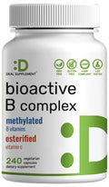 DEAL SUPPLEMENT Bioactive Vitamin B Complex - 240 Vegetarian Capsules