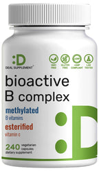 DEAL SUPPLEMENT Bioactive Vitamin B Complex - 240 Vegetarian Capsules