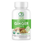 OS Organic Side Organic Ginger Capsules for Digestive Support - 60 Capsules