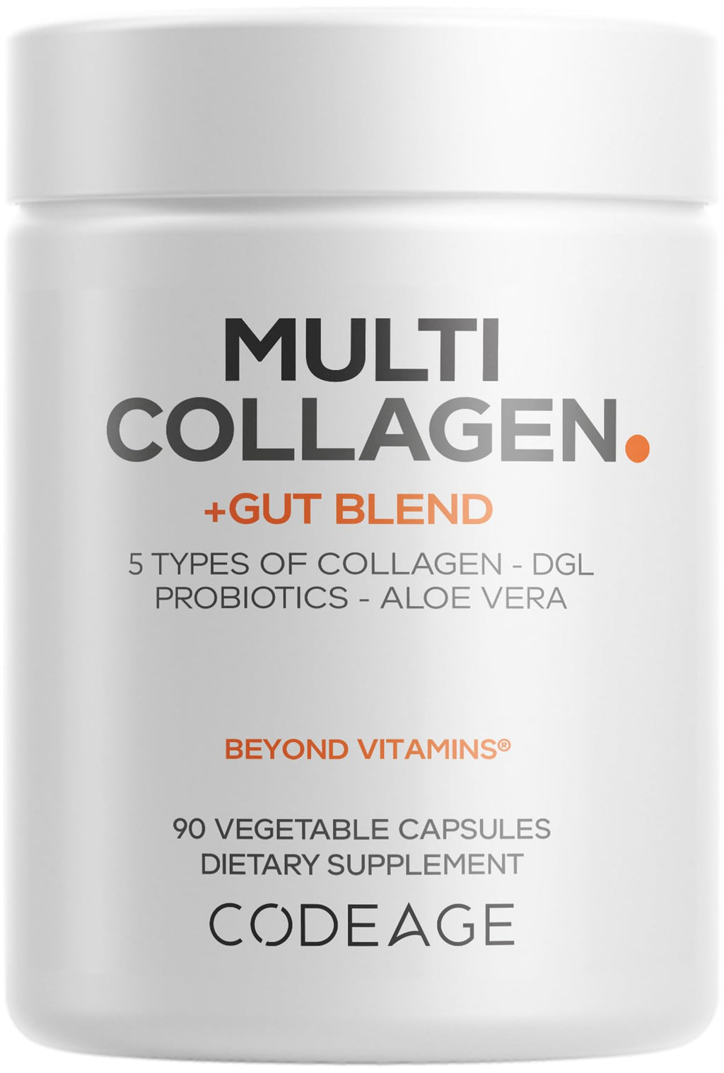 Codeage Multi Collagen Gut Blend with Probiotics - 90 Capsules