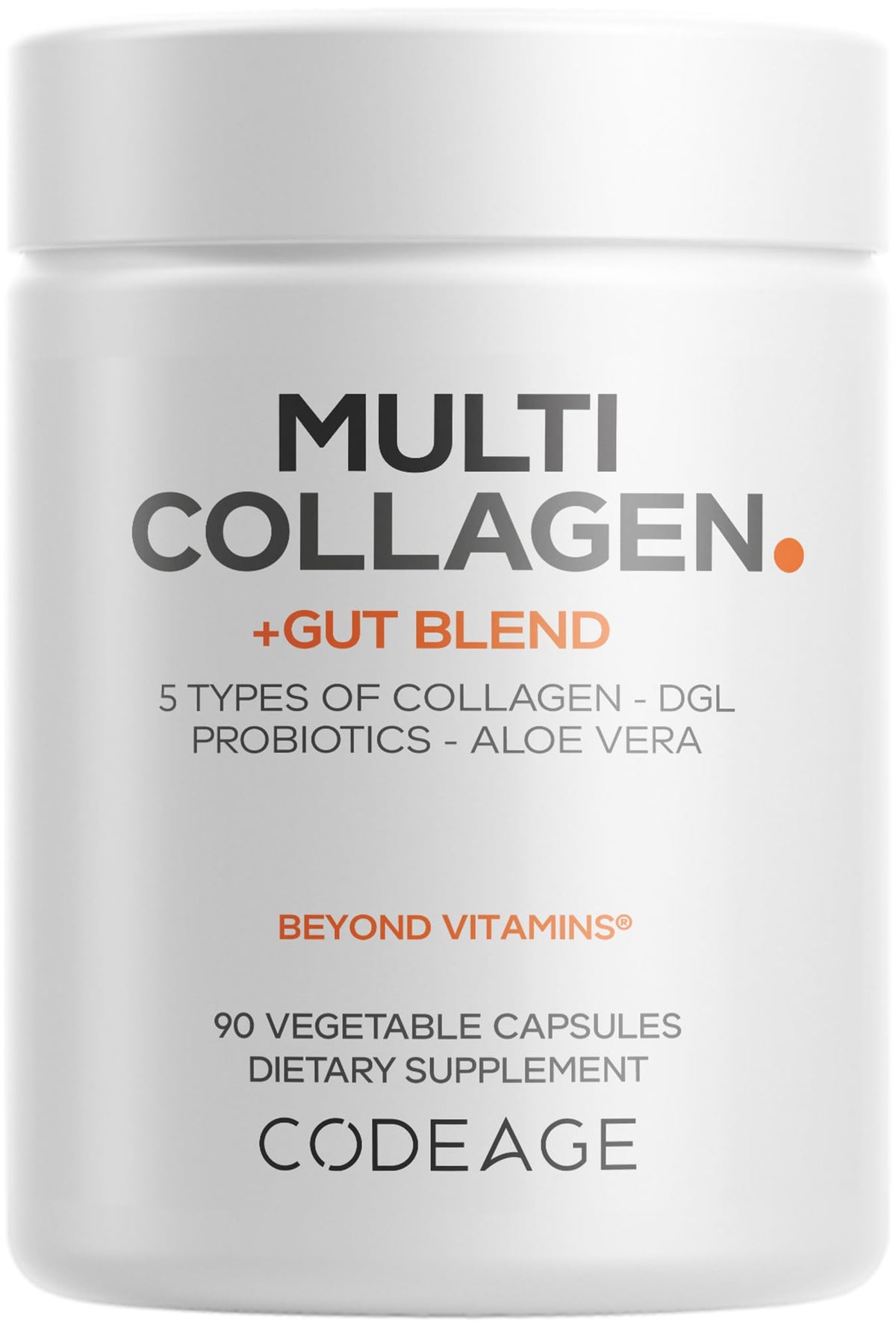 Codeage Multi Collagen Gut Blend with Probiotics - 90 Capsules