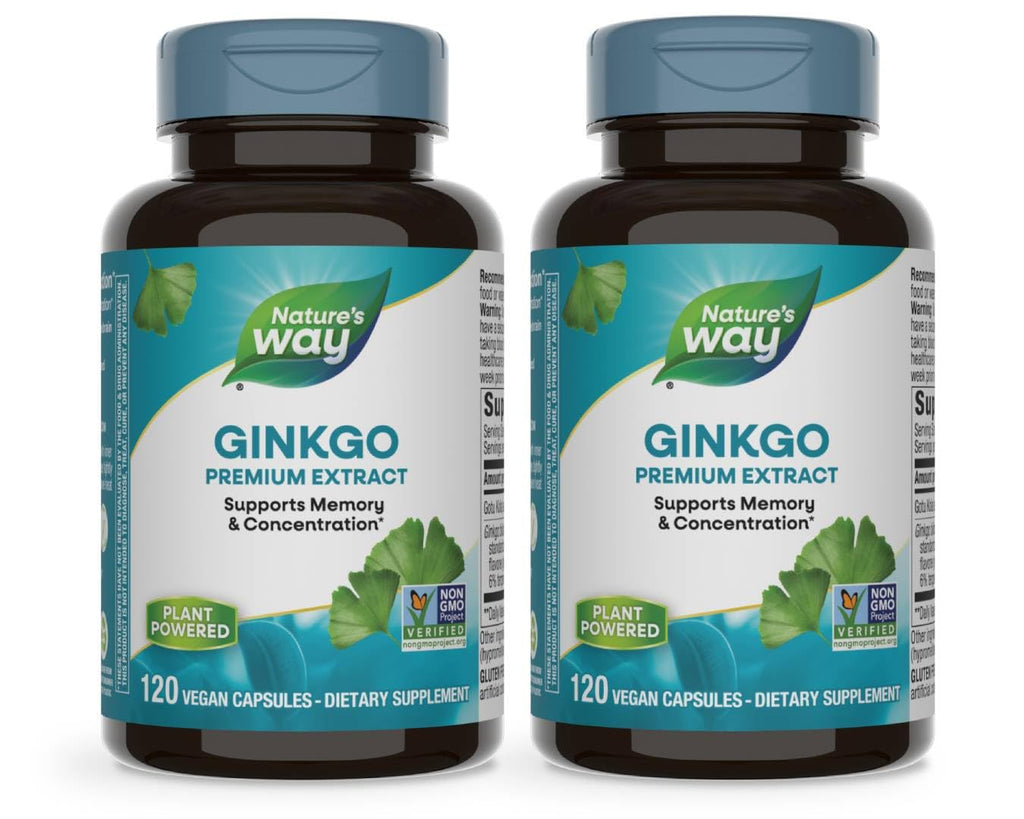 Nature's Way Ginkgo Biloba Extract Memory and Concentration - 120 Capsules