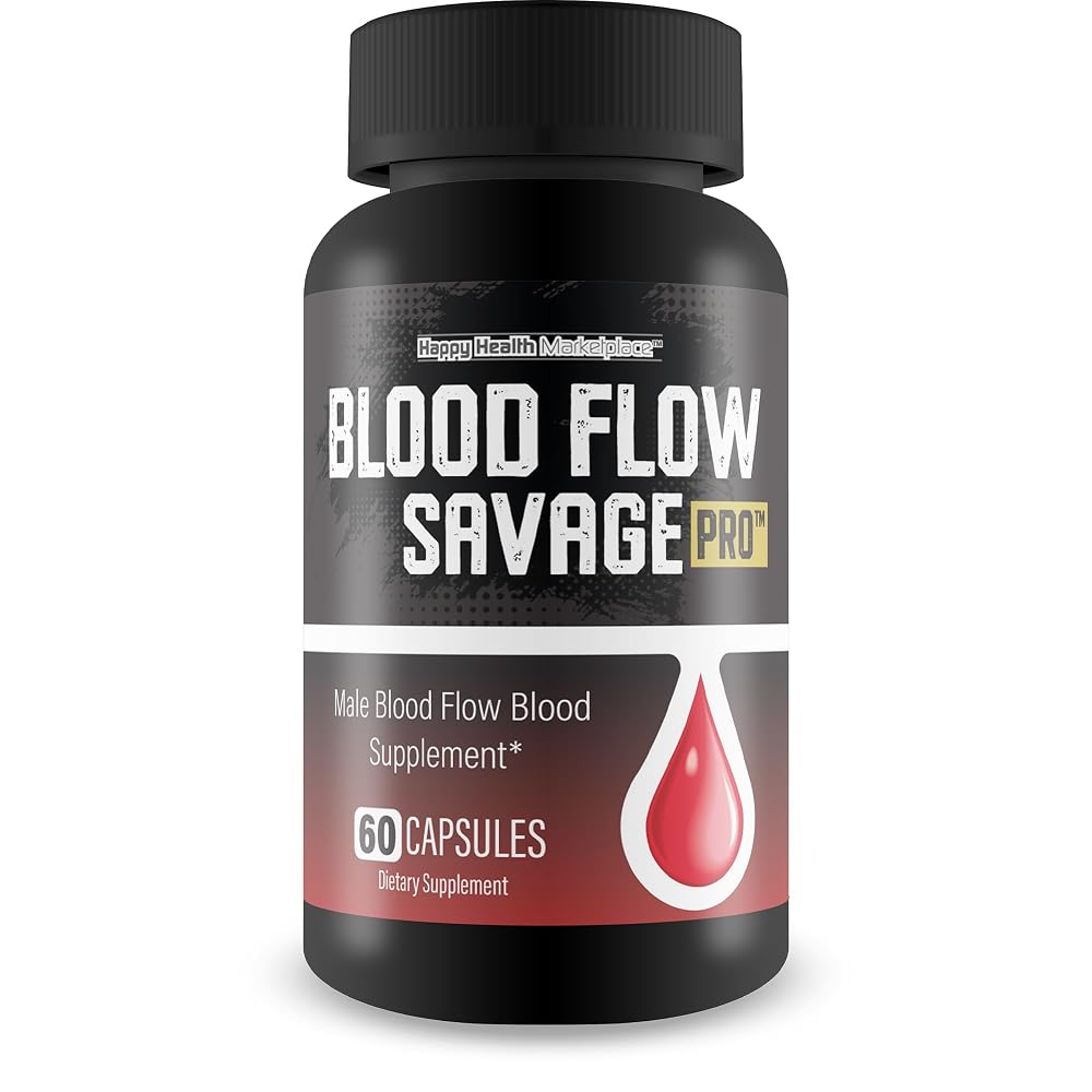 Happy Health Marketplace Blood Flow Savage Pro L-Arginine - 60 Capsules