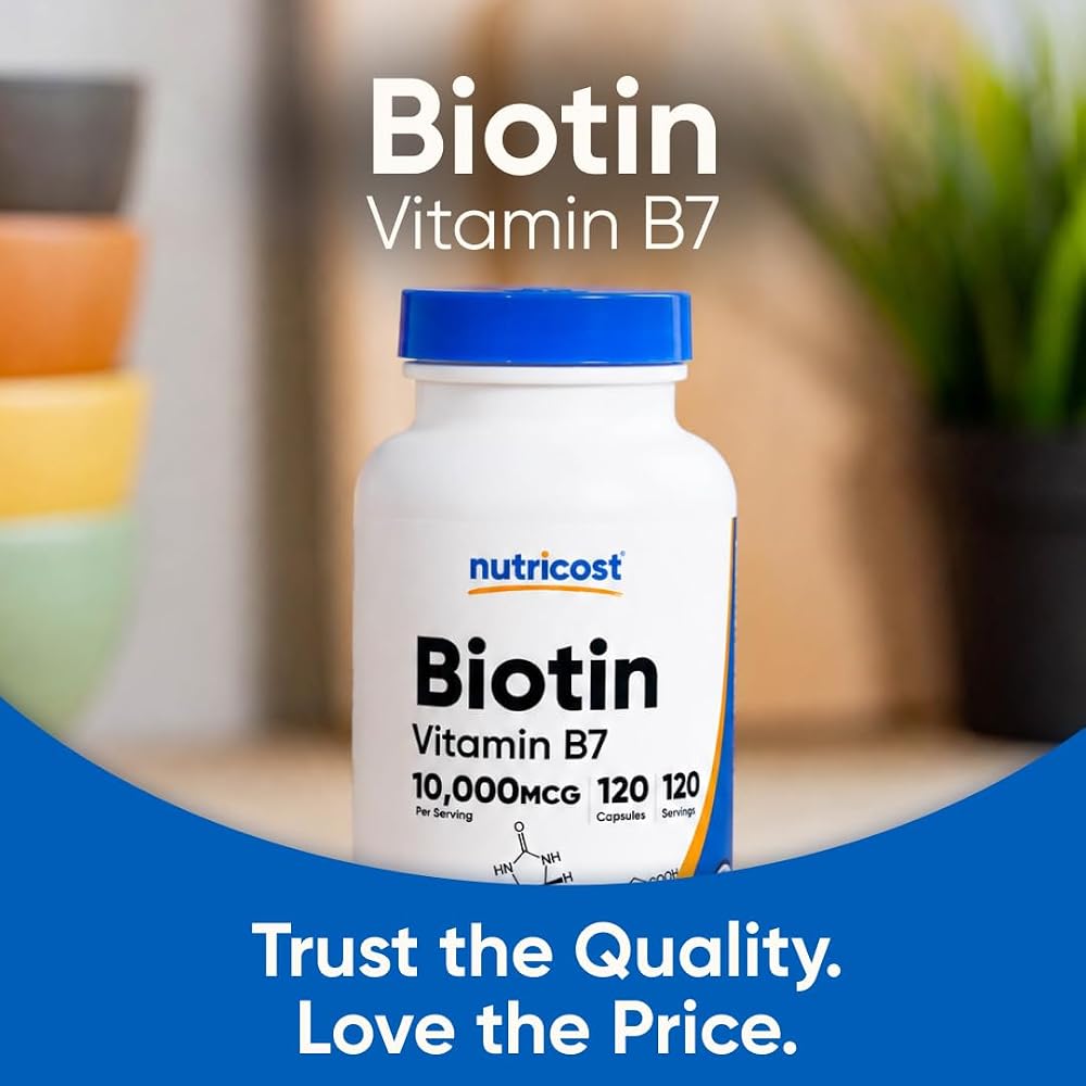 Nutricost Biotin Vitamin B7 10,000mcg - 120 Capsules - image 5