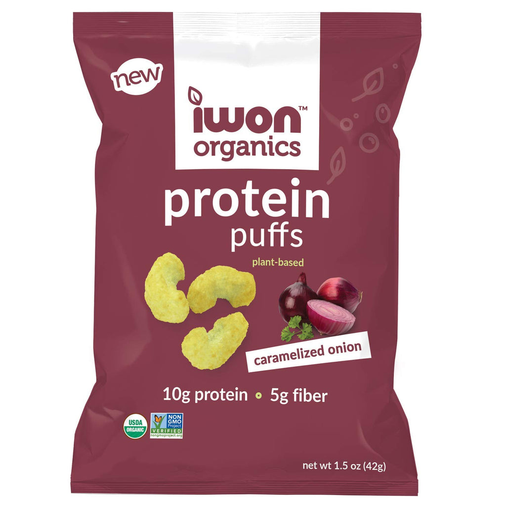i won! Caramelized Onion Protein Puffs - 8 Bags