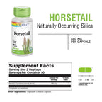 SOLARAY Horsetail 880 mg Hair Skin and Nails - 100 Vegan Capsules - image 2