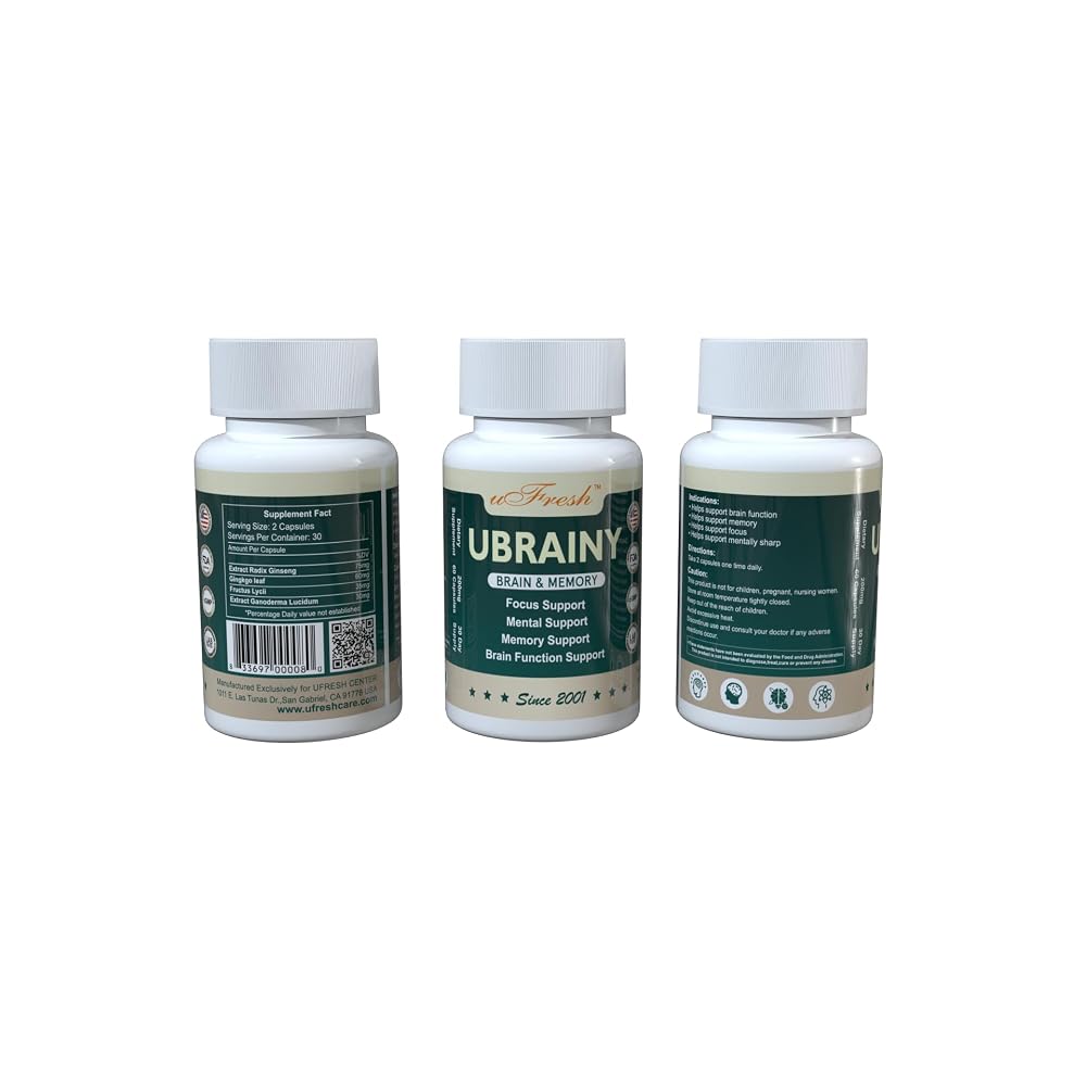 uFresh Ubrainy Brain and Memory Support Capsules