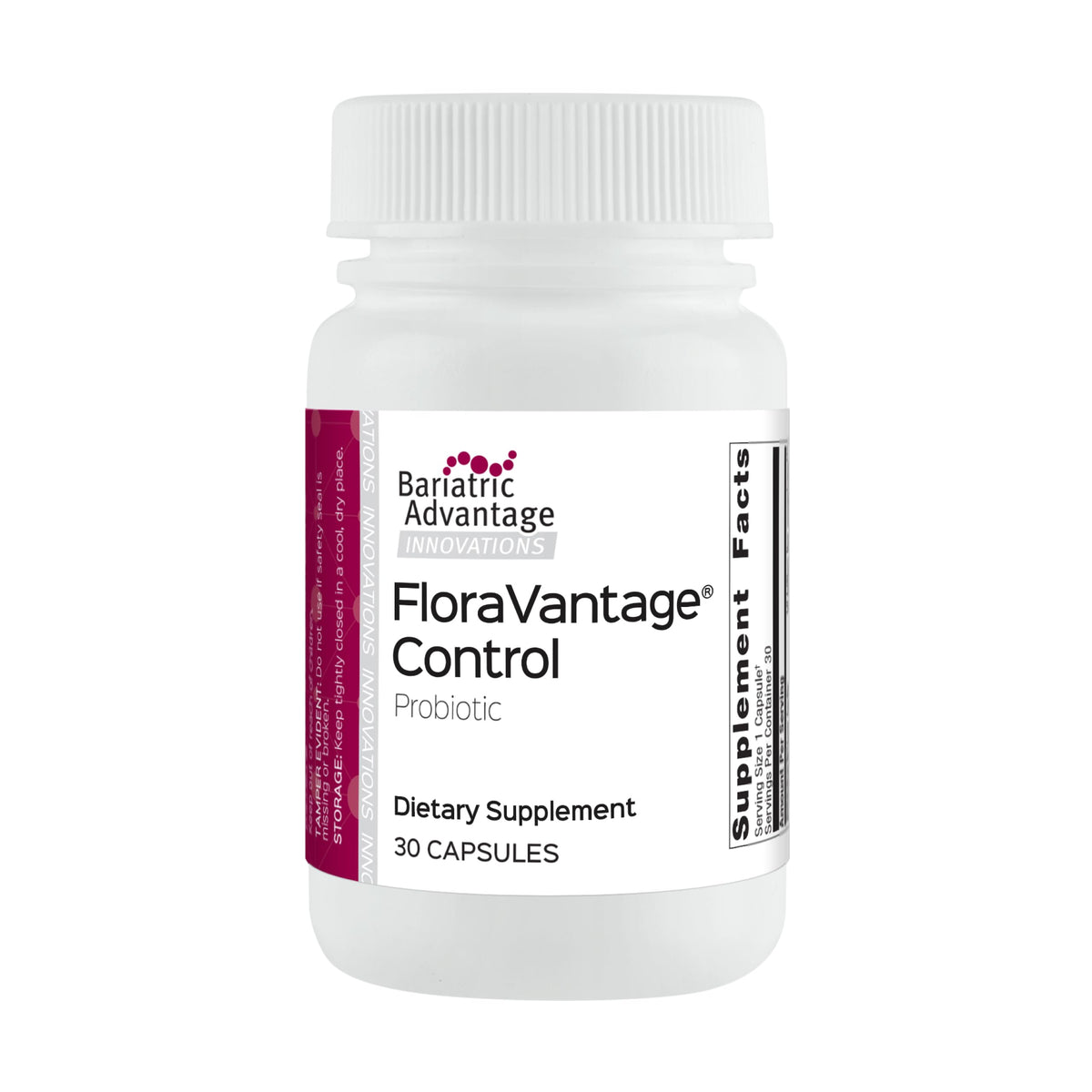 Bariatric Advantage FloraVantage Control Probiotic - 30 Capsules