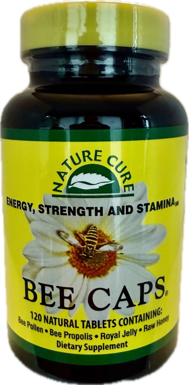 Nature Cure Bee Bee Pollen Royal Jelly Supplement - 120 Tablets