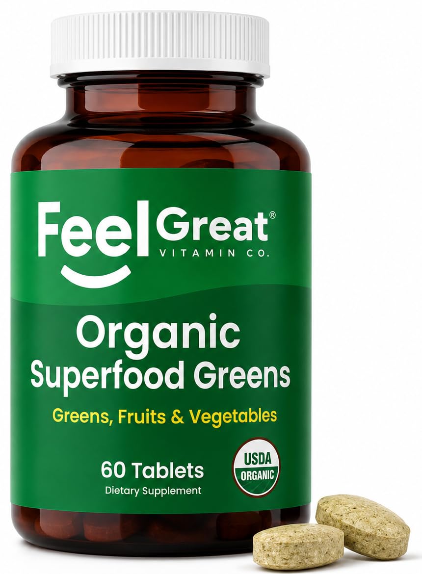 The Feel Great Vitamin Company Super Greens Tablets - 60 Tablets