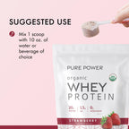 Dr. Mercola Pure Power Organic Whey Protein, 20 g