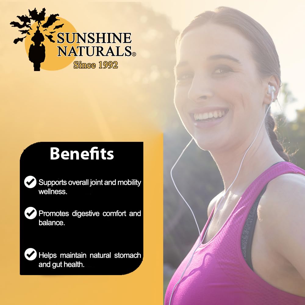 Sunshine Naturals Turmeric Plus Ginger Joint Support - 90 Capsules - image 5
