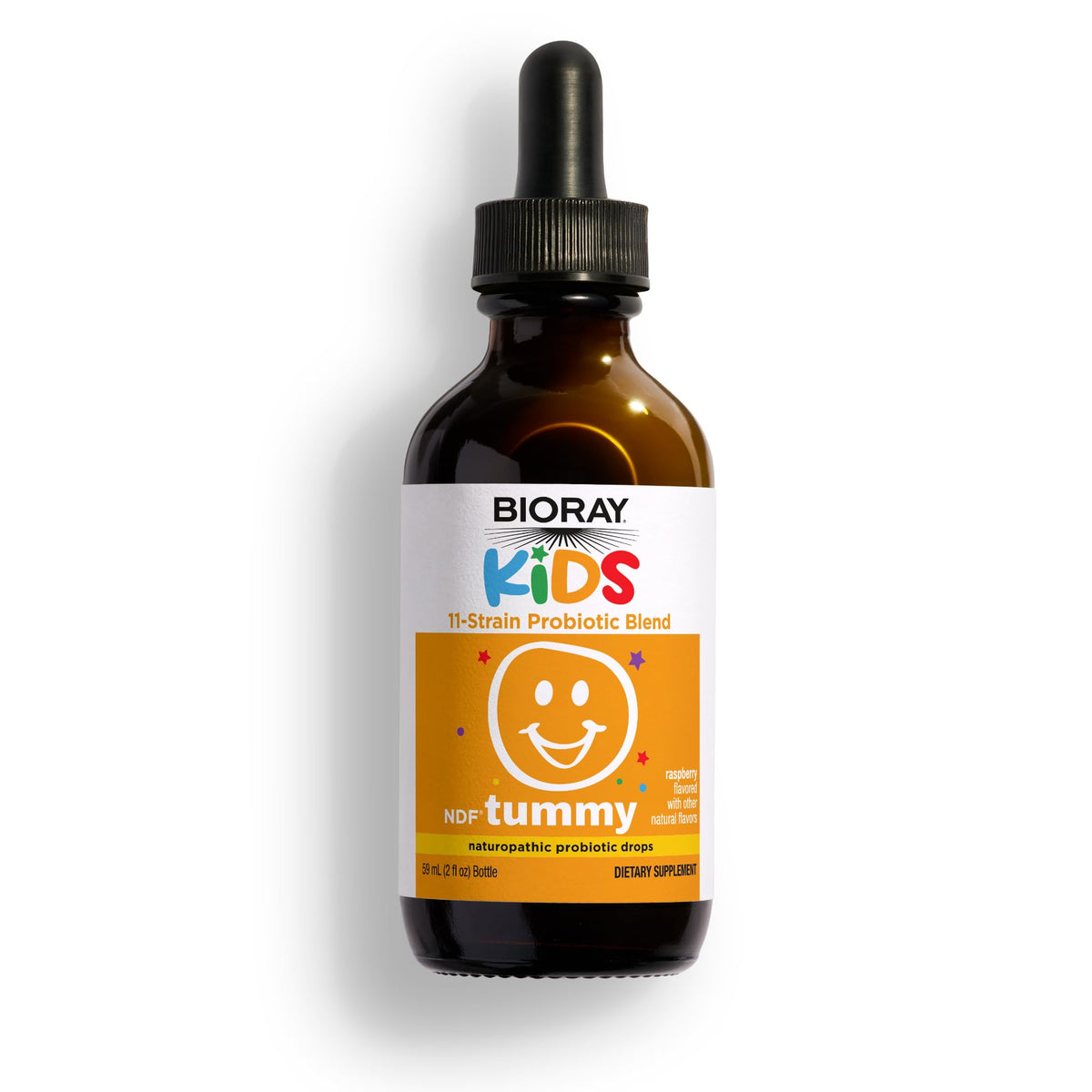 BIORAY Kids NDF Tummy Probiotic Liquid Raspberry - 2 fl oz