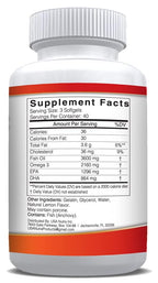 USANUTRA Triple Strength Omega-3 Fish Oil 3600mg - 120 Softgels - image 6
