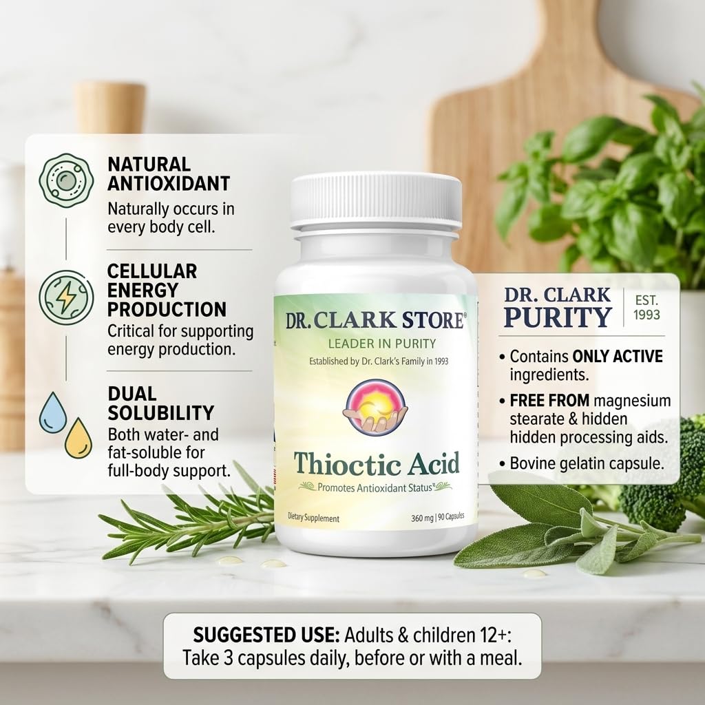 Dr Clark Alpha Lipoic Acid 360 mg - 90 Capsules - image 3