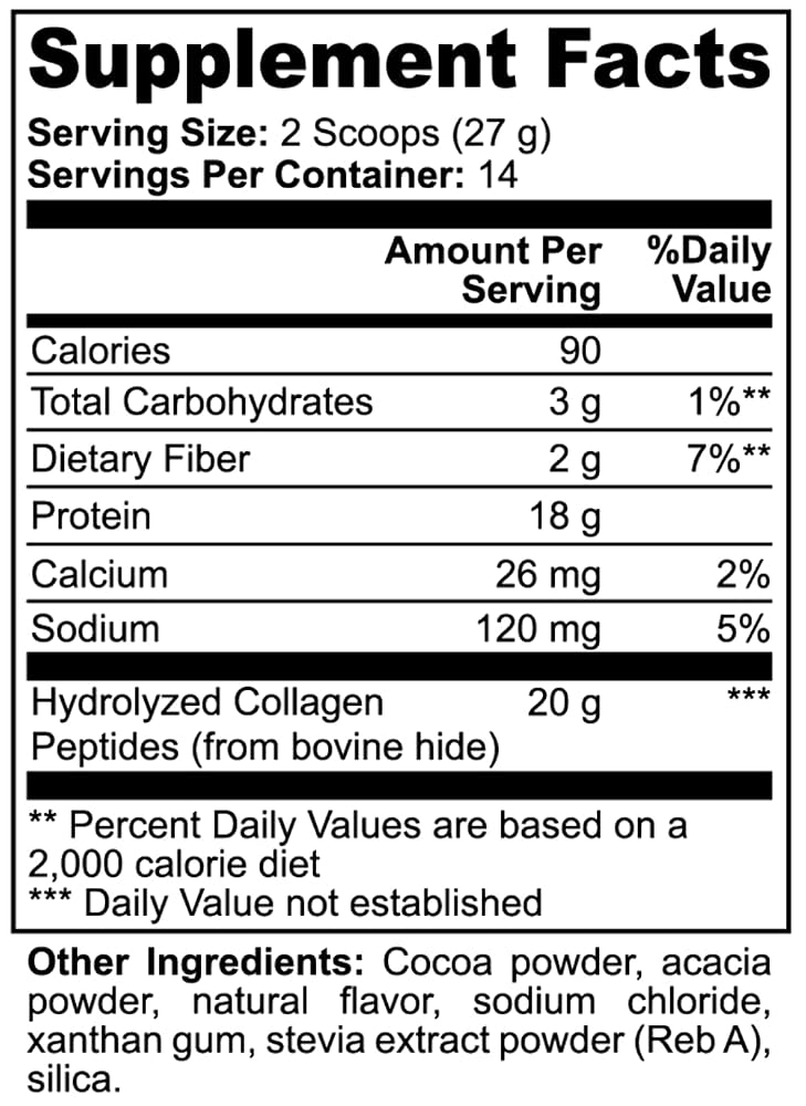 Minimo Nutrition Chocolate Grass-Fed Collagen Peptides Powder - 13.3 oz - image 7