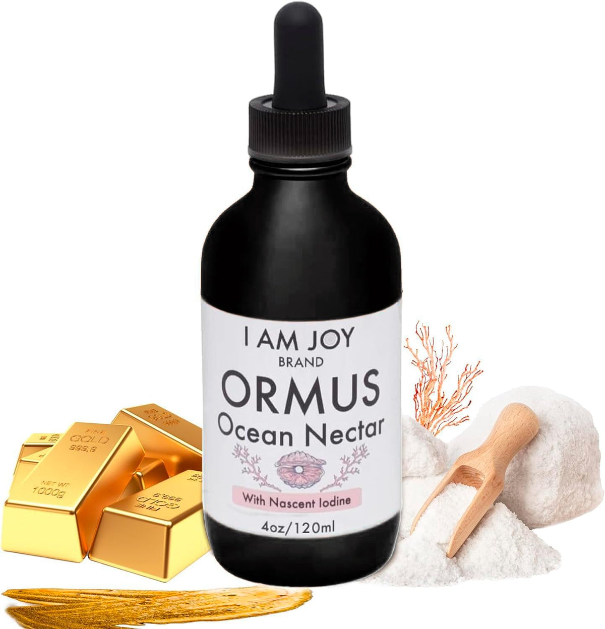 I Am Joy co. Ormus Ocean Nectar Monoatomic Gold - 4 Fl Oz