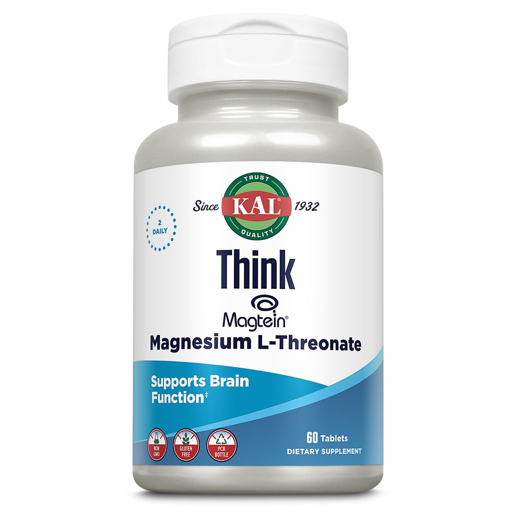 KAL Think Magnesium L-Threonate 2000 mg - 60 Tablets