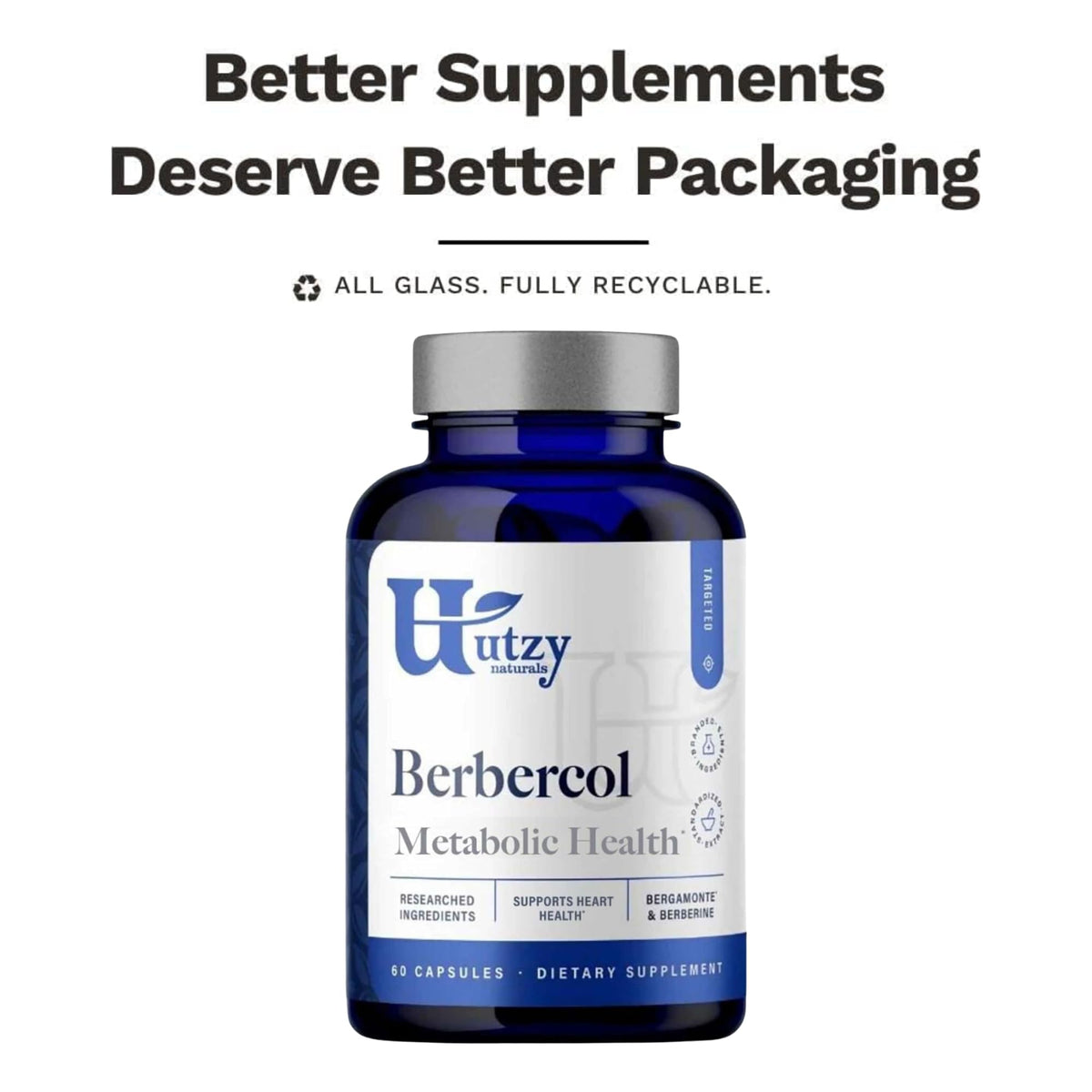 Utzy Naturals Berbercol Heart Health Blend - 60 Capsules - image 8