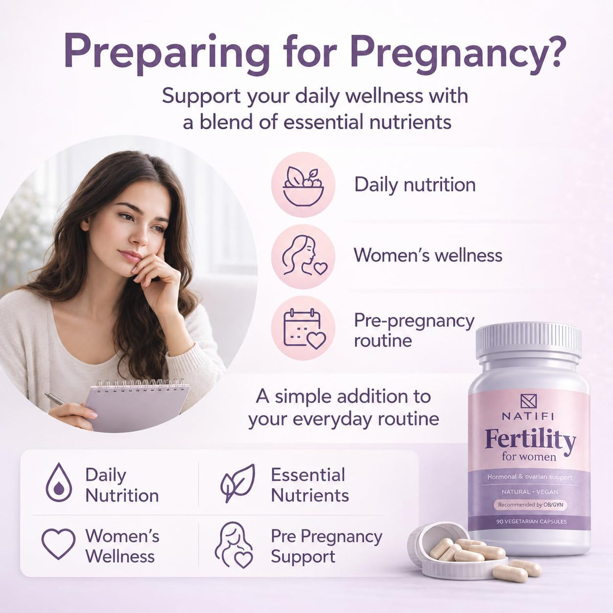 Natifi Conception Fertility Prenatal Vitamins Regulate Cycles