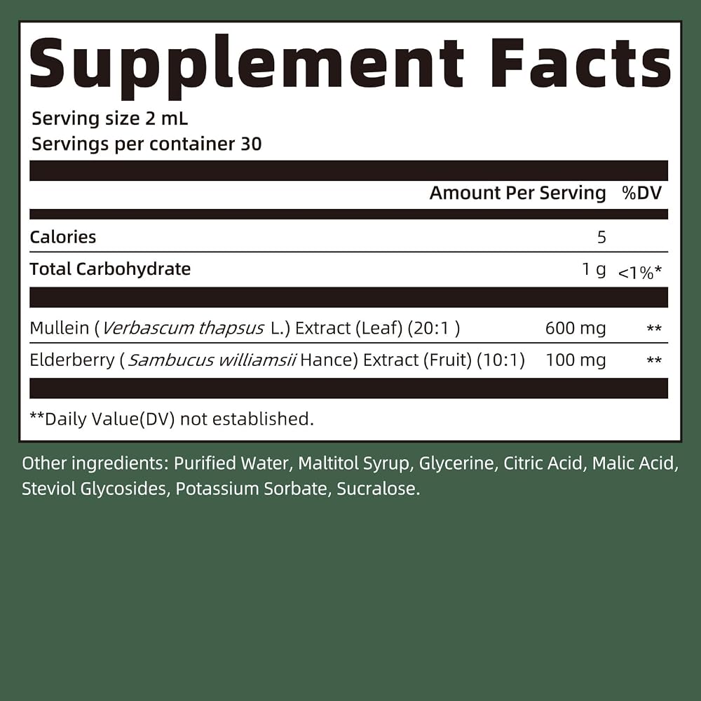 GPGP GreenPeople Mullein Leaf Extract Drops for Lungs