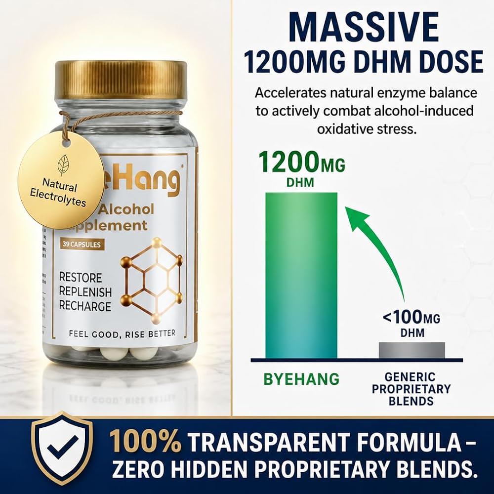 ByeHang Post-Drinking DHM 1200mg Liver Support - 39 Capsules - image 3