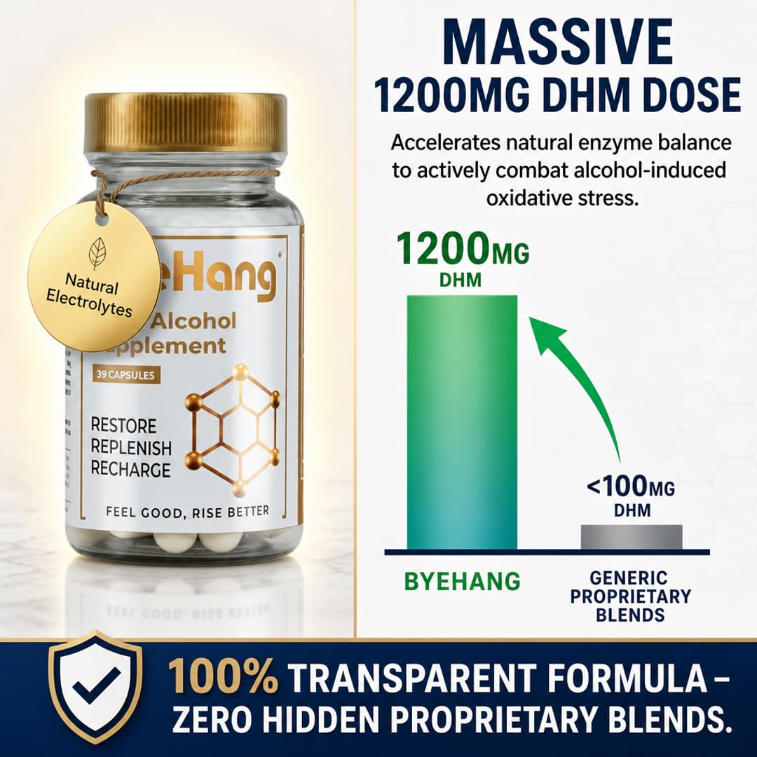 ByeHang Post-Drinking DHM 1200mg Liver Support - 39 Capsules - image 3