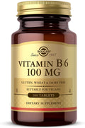Solgar Vitamin B-6 100mg - 100 Tablets