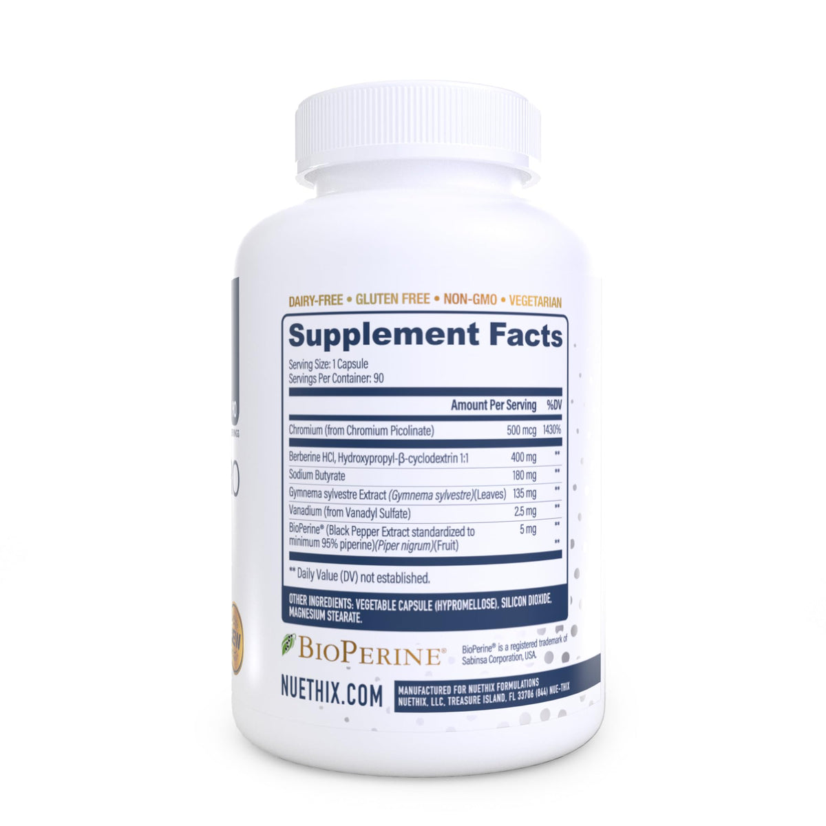 NuEthix Formulations GDA-MAX PRO Double Berberine - 90 Capsules - image 3