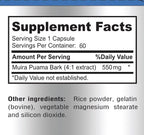 YUMMYVITE Muira Puama 550 mg 4:1 Extract - 60 Capsules - image 7