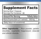 YUMMYVITE Muira Puama 550 mg 4:1 Extract - 60 Capsules - image 7