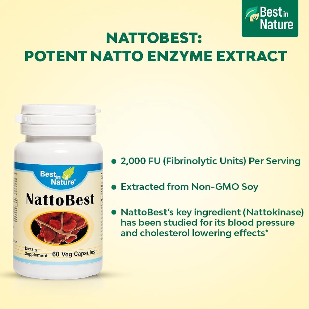 Best in Nature NattoBest Nattokinase Supplement Heart Health - 60 Capsules - image 4